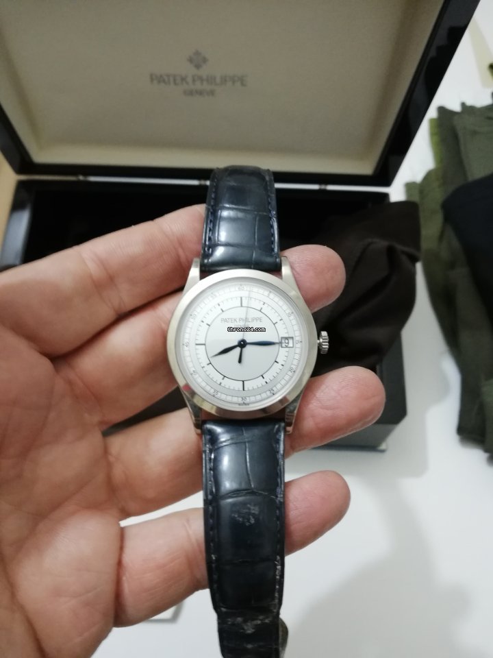 IMG_9081 Patek Philippe Calatrava Mens watch Unisex Automatic White gold 5296G-001 Replica 8