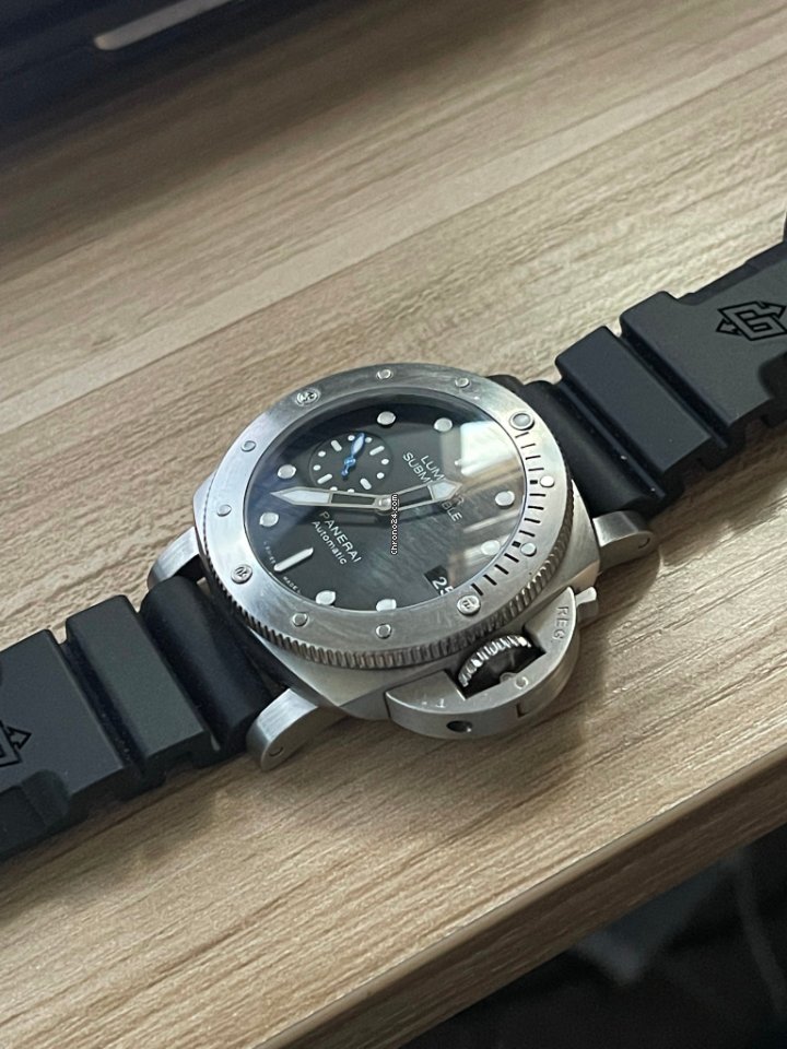 IMG_9081 Panerai Luminor Submersible 1950 3 Days Automatic Mens watch Unisex Automatic Steel PAM 00682 Replica 8