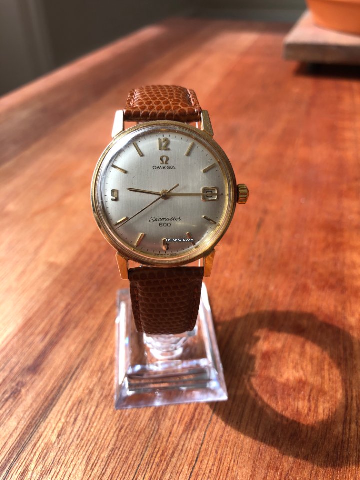 IMG_9081 Omega Seamaster Mens watch Unisex Manual winding Yellow gold 136.011 Replica 8