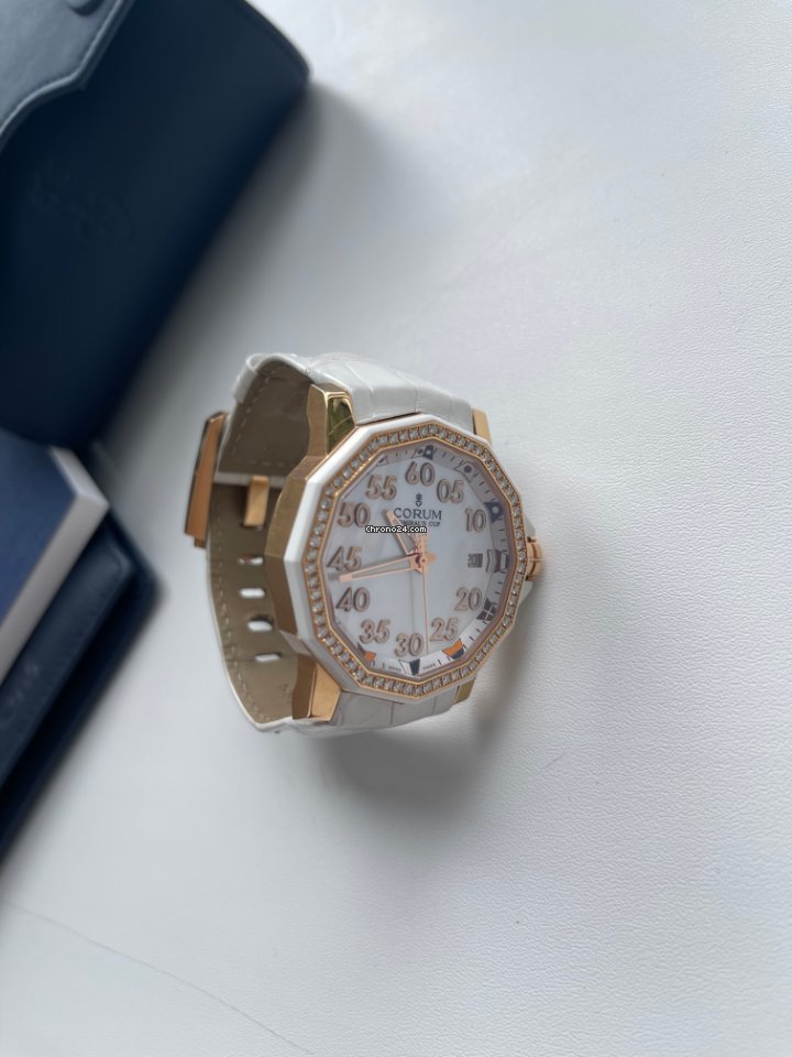 Corum Admirals Cup Competition 40 Womens watch Manual winding Rose gold 082.951.85 0089 PN34 Replica 8