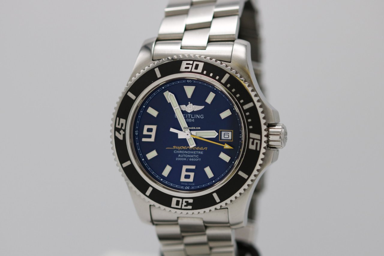 IMG_9081 Breitling Superocean 44 Mens watch Unisex Automatic Steel A1739102 BA78 Replica 8