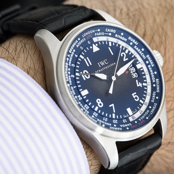 IMG_9081 IWC Pilot Worldtimer Mens watch Unisex Automatic Steel IW326201 Replica 8