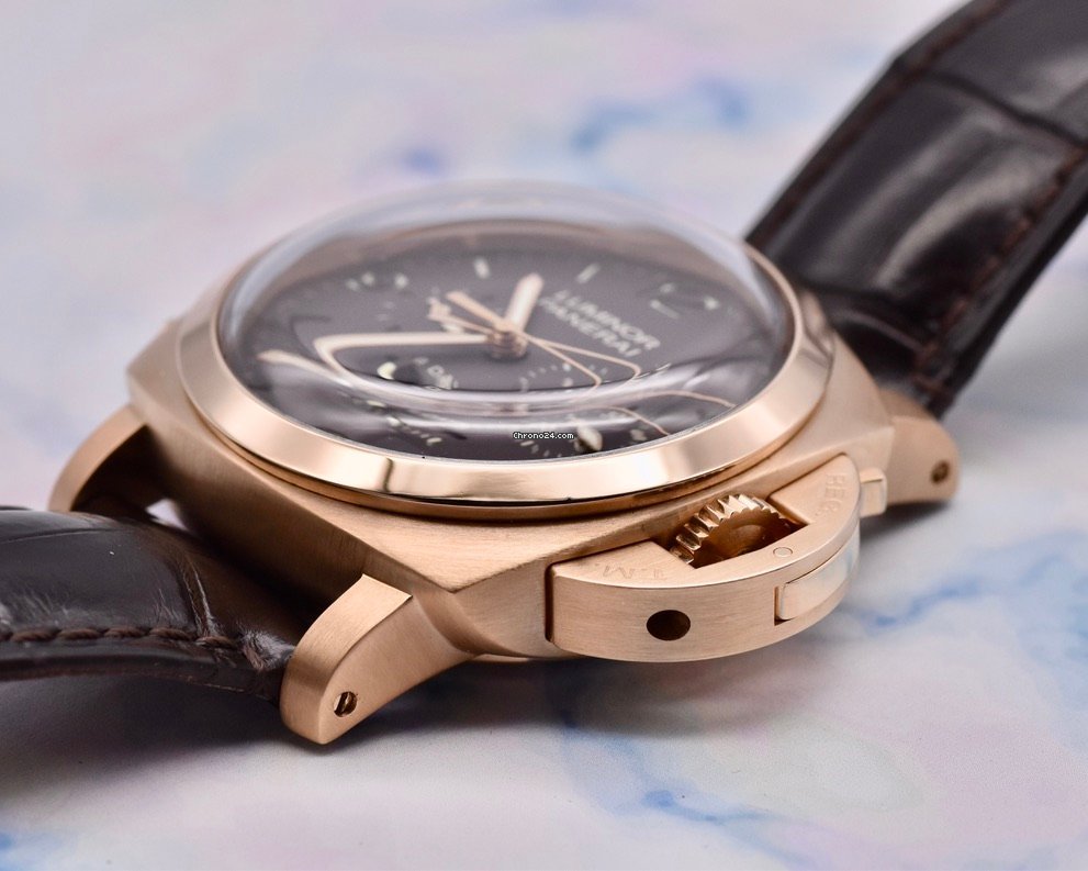Panerai Special Editions Mens watch Unisex Manual winding Rose gold PAM 00319 Replica 8