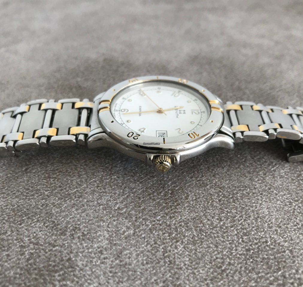 IMG_9081 Zenith El Primero Espada Mens watch Unisex Quartz Gold Steel 59.0140.337 Replica 8