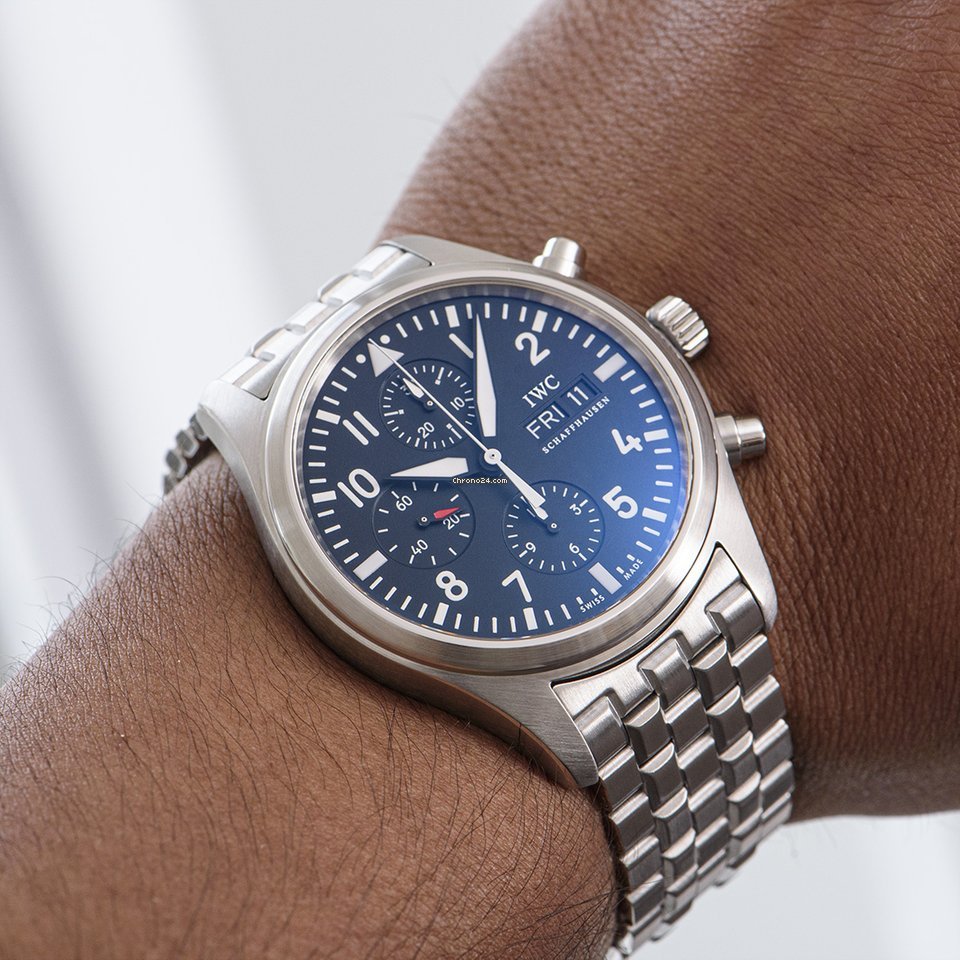 IMG_9081 IWC Pilot Chronograph Mens watch Unisex Automatic Steel IW371704 Replica 8