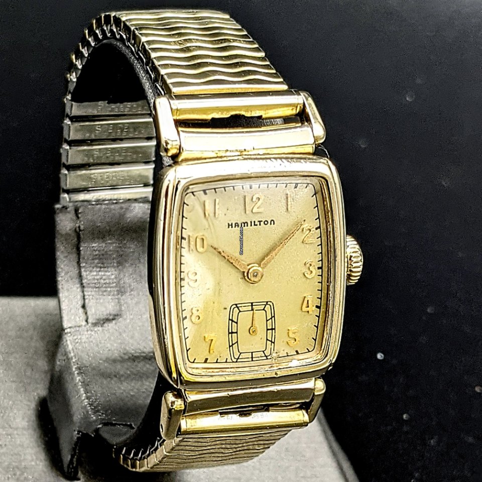IMG_9081 Hamilton Mens watch Unisex Manual winding Gold Steel Hamilton Grade 980 Replica 8