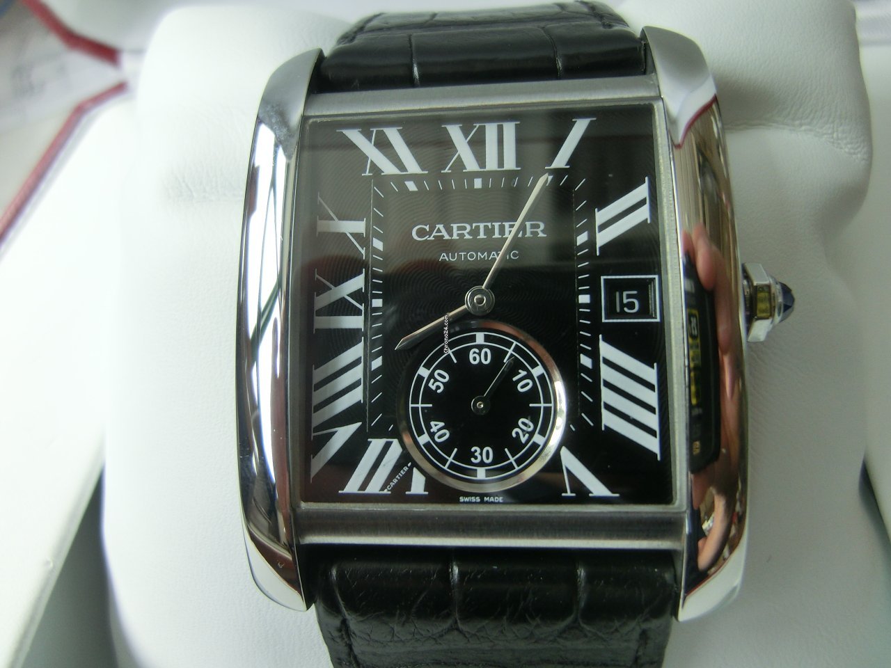 IMG_9081 Cartier Tank MC Mens watch Unisex Automatic Steel W5330004 Replica 8
