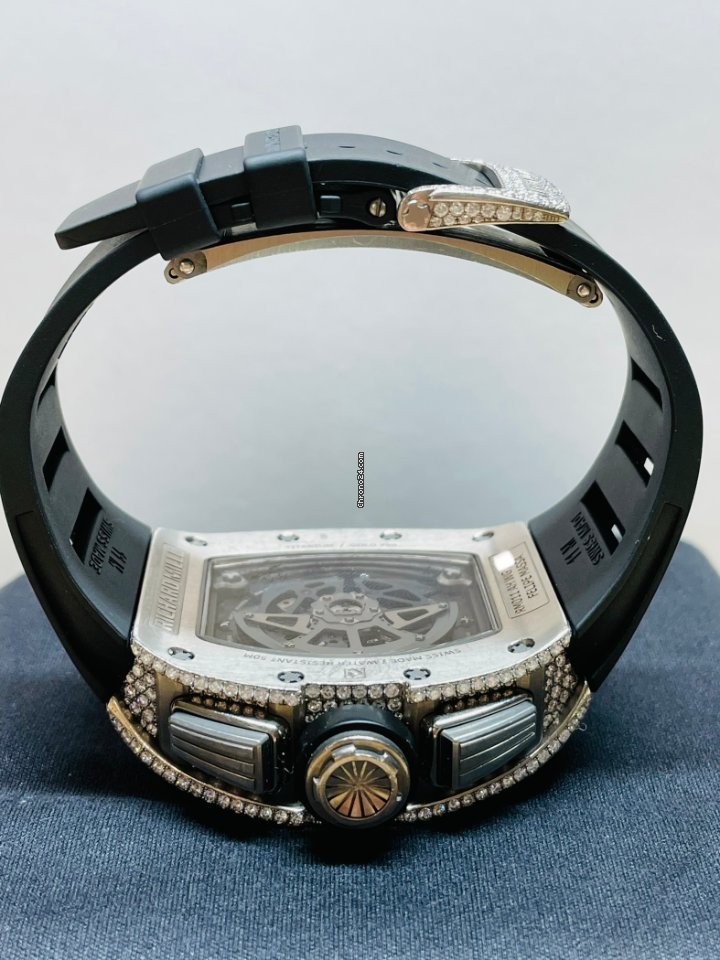 IMG_9081 Richard Mille RM 011 Mens watch Unisex Automatic White gold RM-011-FM Replica 8