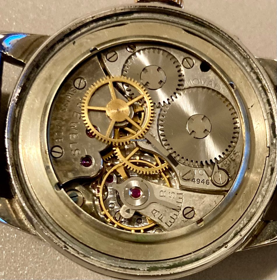 IMG_9081 Movado Mens watch Unisex Manual winding Gold Steel Vintage Replica 8