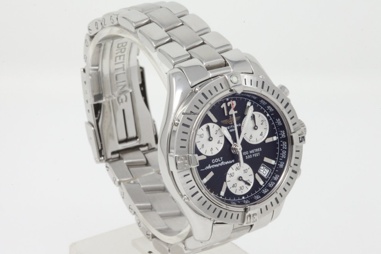 IMG_9081 Breitling Colt Mens watch Unisex Quartz Steel A53350 Replica 8