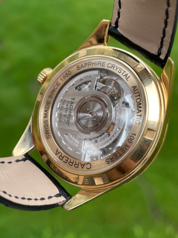 TAG Heuer Carrera Calibre 7 Mens watch Unisex Automatic Yellow gold WAR2140.FC8159 Replica 8