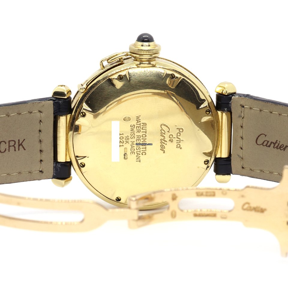 Cartier Pasha Mens watch Unisex Automatic Yellow gold 1021 Replica 8