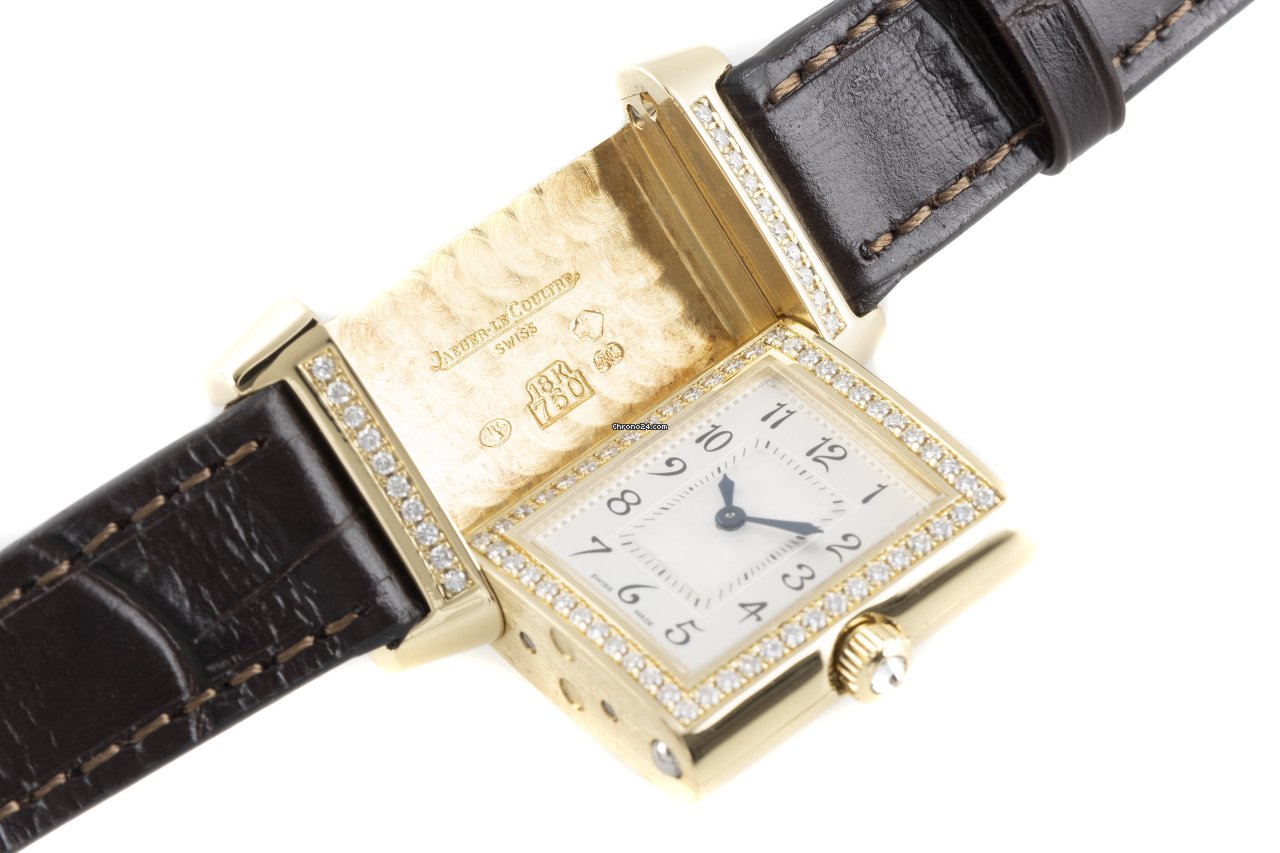 Jaeger-LeCoultre Reverso Duetto Womens watch Manual winding Yellow gold 266.1.11 Replica 8