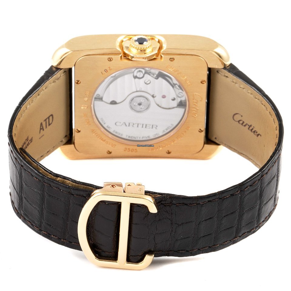 IMG_9081 Cartier Tank Anglaise Mens watch Unisex Automatic Yellow gold W5310032 Replica 8