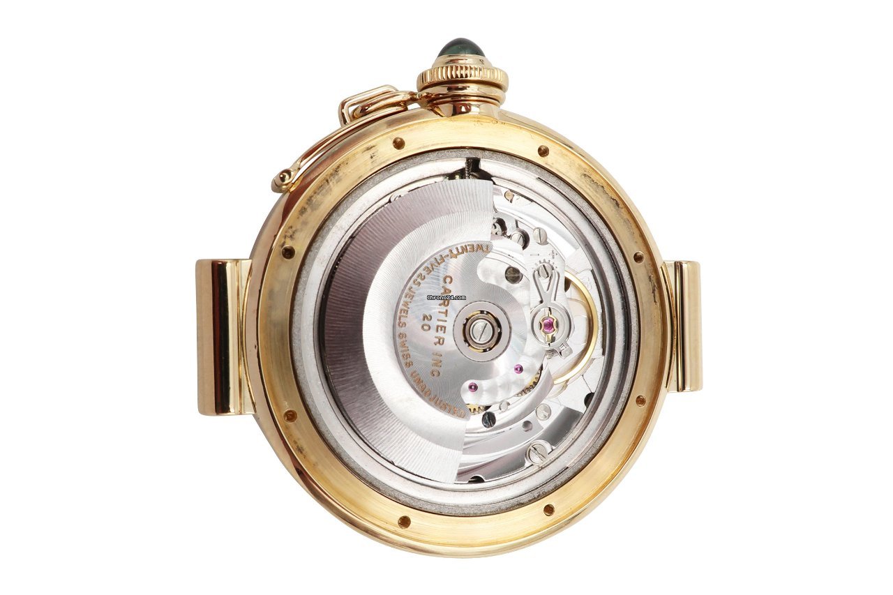 Cartier Pasha Mens watch Unisex Automatic Yellow gold 1990 Replica 8