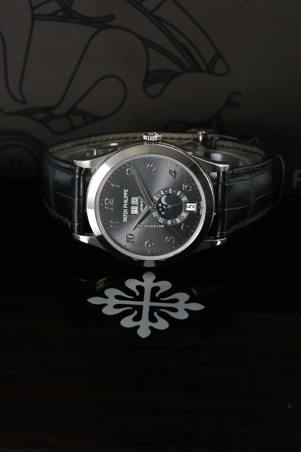 IMG_9081 Patek Philippe Annual Calendar Mens watch Unisex Automatic White gold 5396G-014 Replica 8