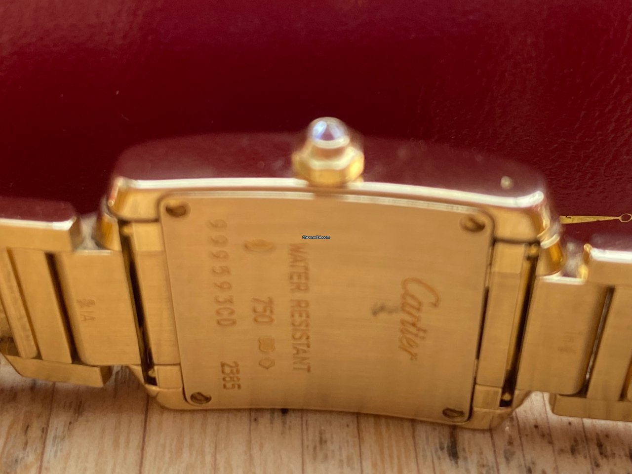 Cartier Tank Francaise Womens watch Quartz Yellow gold WJTA0024 Replica 8