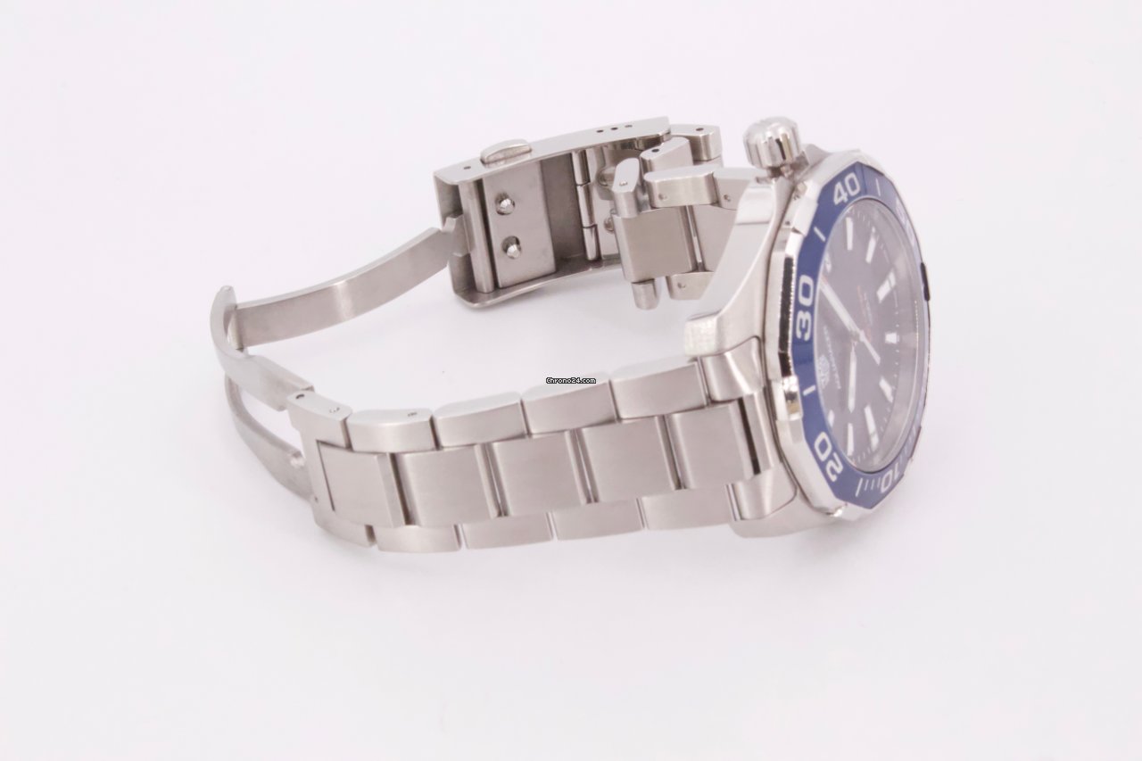 IMG_9081 TAG Heuer Aquaracer Mens watch Unisex Quartz Steel WAY101C.BA0746 Replica 8