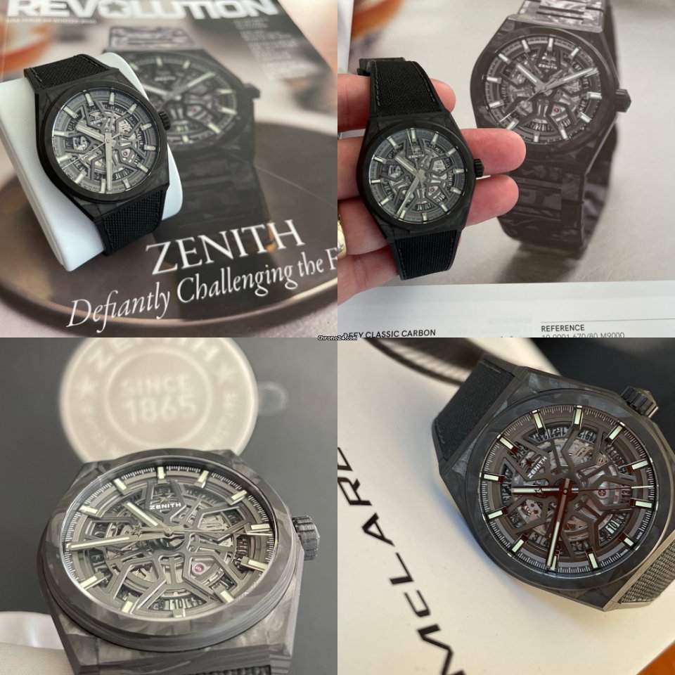IMG_9081 Zenith Defy Mens watch Unisex Automatic Carbon 10.9000.670 80.R795 Replica 8