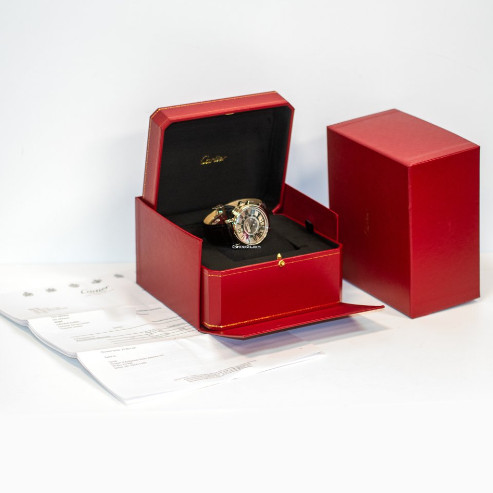 IMG_9081 Cartier Rotonde de Cartier Mens watch Unisex Manual winding White gold W1556051 2956 Replica 8
