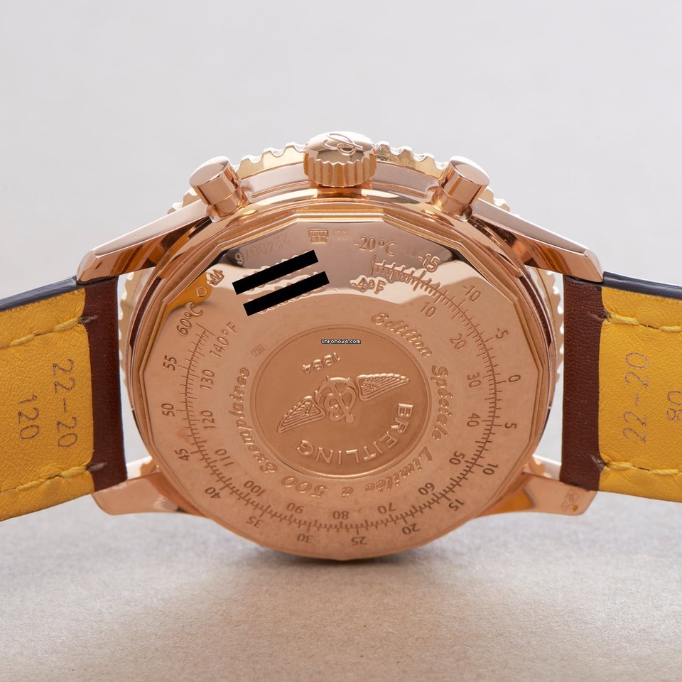 IMG_9081 Breitling Navitimer Mens watch Unisex Automatic Rose gold R23322 Replica 8