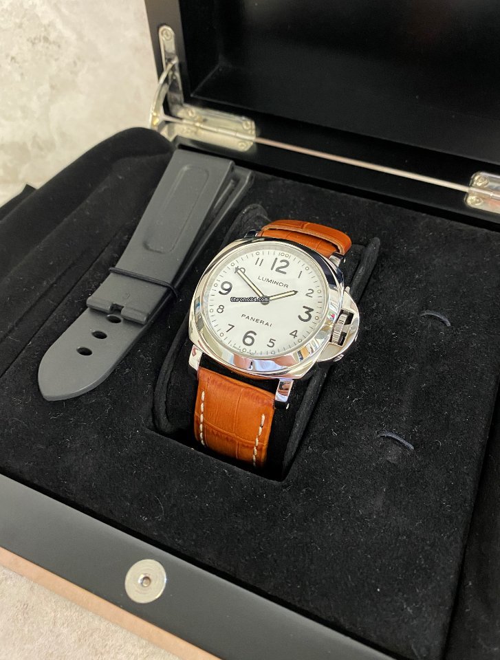 IMG_9081 Panerai Luminor Base Mens watch Unisex Manual winding Steel PAM 00114 Replica 8