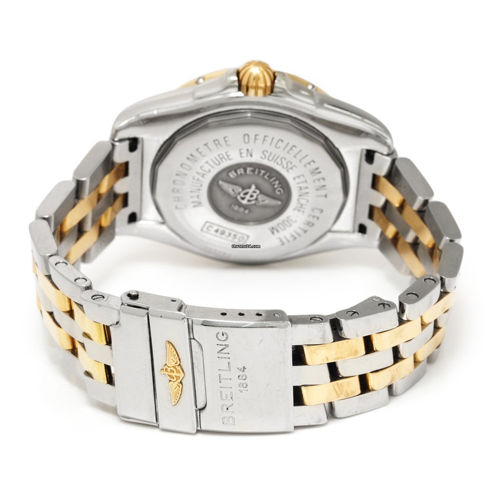 Breitling Galactic 41 Mens watch Unisex Automatic Gold Steel C49350 Replica 8