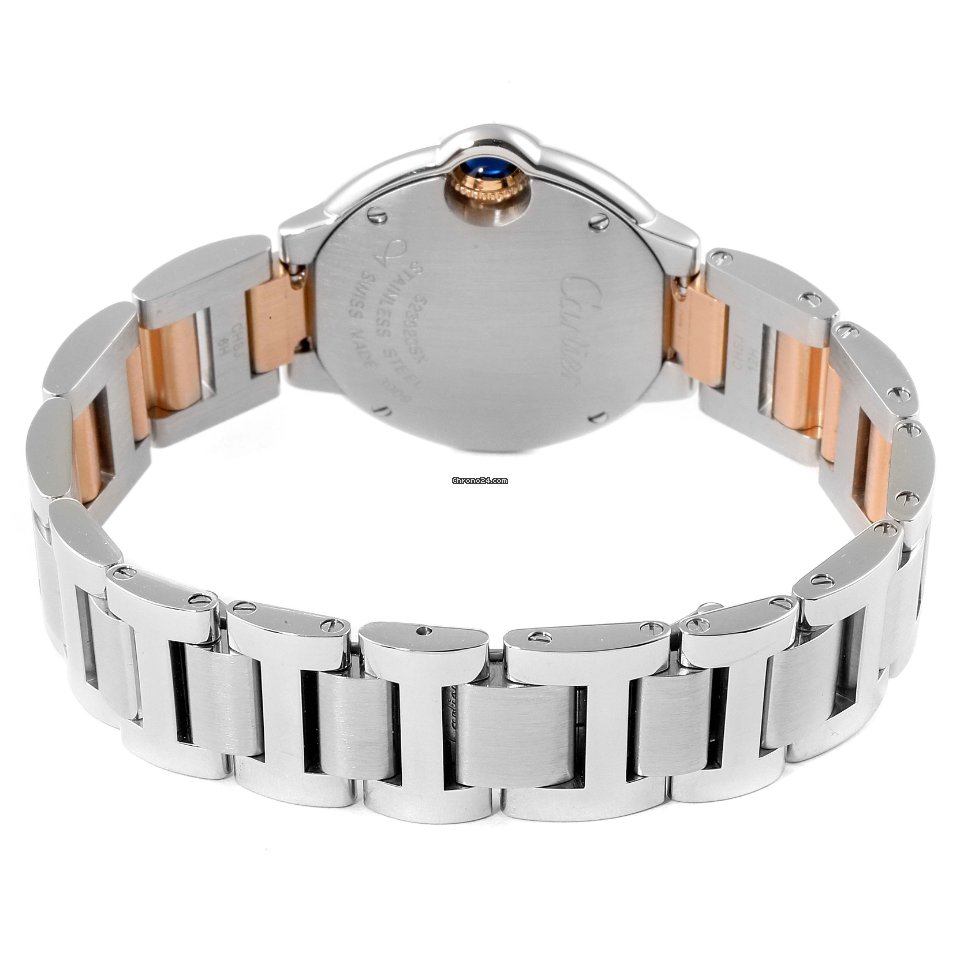 IMG_9081 Cartier Ballon Bleu 28mm Womens watch Quartz Steel WE902030 Replica 8