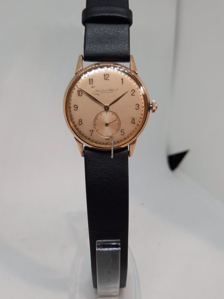 IMG_9081 IWC Mens watch Unisex Manual winding Rose gold c62 Replica 8