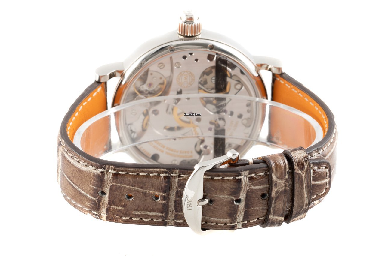 IMG_9081 IWC Portofino Hand-Wound Mens watch Unisex Manual winding White gold IW515103 Replica 8