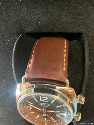 IMG_9081 Panerai Radiomir GMT Mens watch Unisex Automatic Steel PAM98 Replica 8
