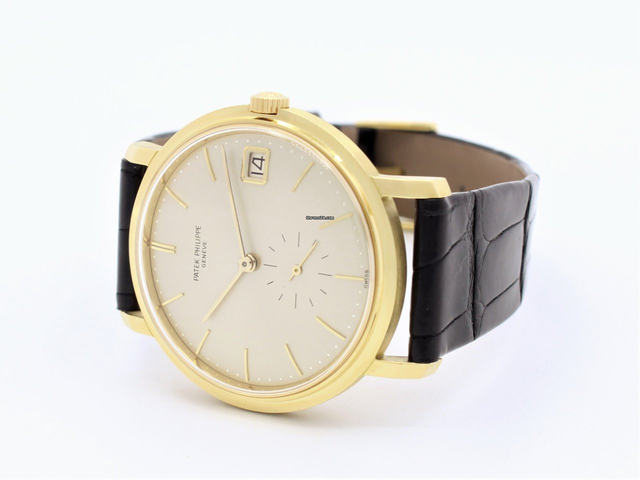 IMG_9081 Patek Philippe Calatrava Mens watch Unisex Automatic Yellow gold 3445J Replica 8