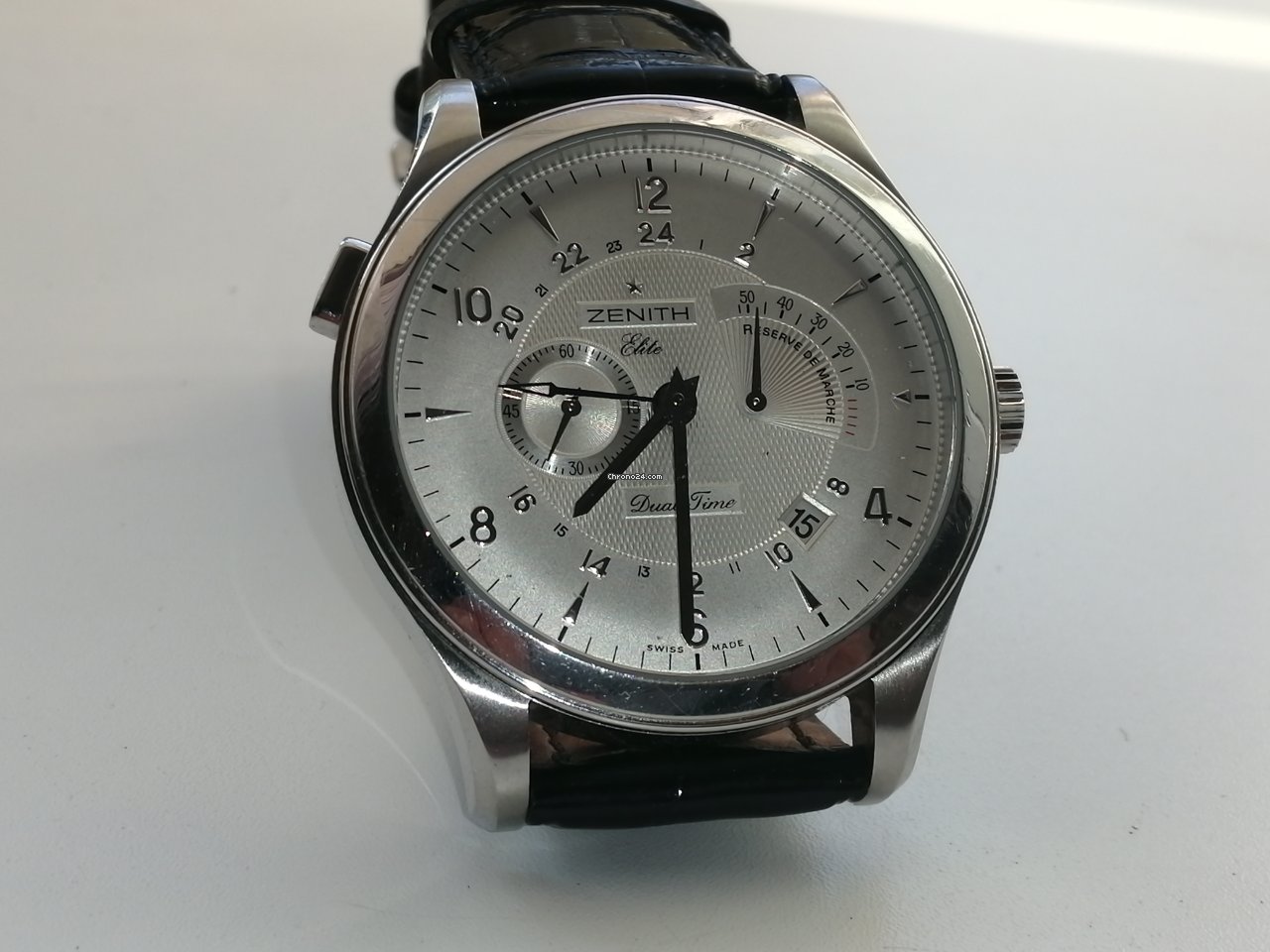 Zenith Elite Dual Time Mens watch Unisex Automatic Steel 03.0520.683 Replica 8