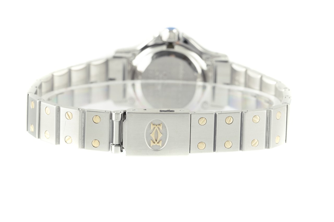 Cartier Santos Womens watch Automatic Gold Steel 09078 Replica 8
