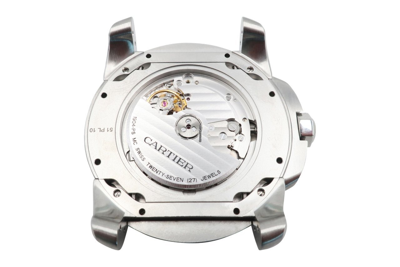 IMG_9081 Cartier Calibre de Cartier Mens watch Unisex Automatic Steel 3389 Replica 8