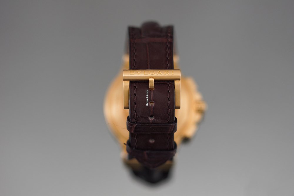 IMG_9081 Bulgari Diagono Mens watch Unisex Automatic Yellow gold DP42GCH Replica 8