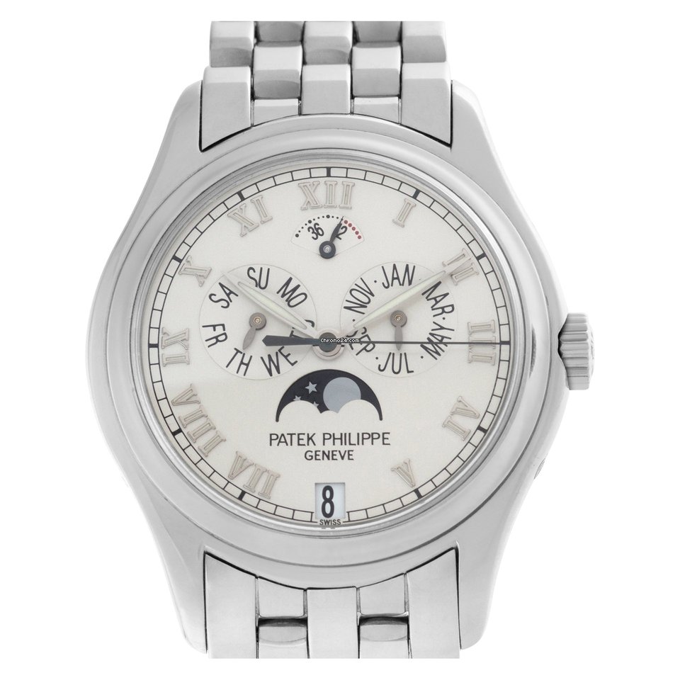 Patek Philippe Annual Calendar Mens watch Unisex Automatic White gold 5036-1 Replica 8