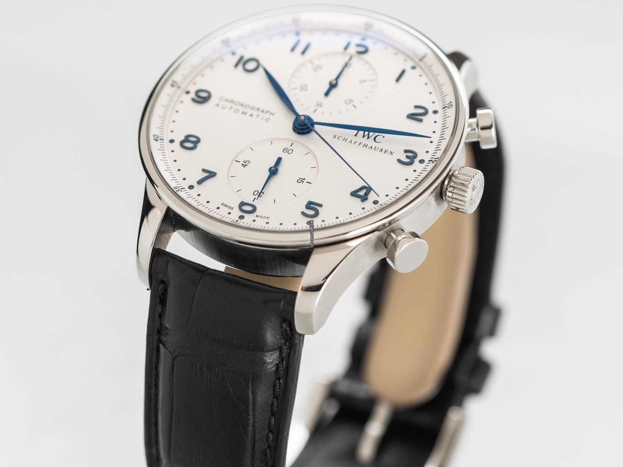 IMG_9081 IWC Portuguese Chronograph Mens watch Unisex Automatic Steel 371417 Replica 8