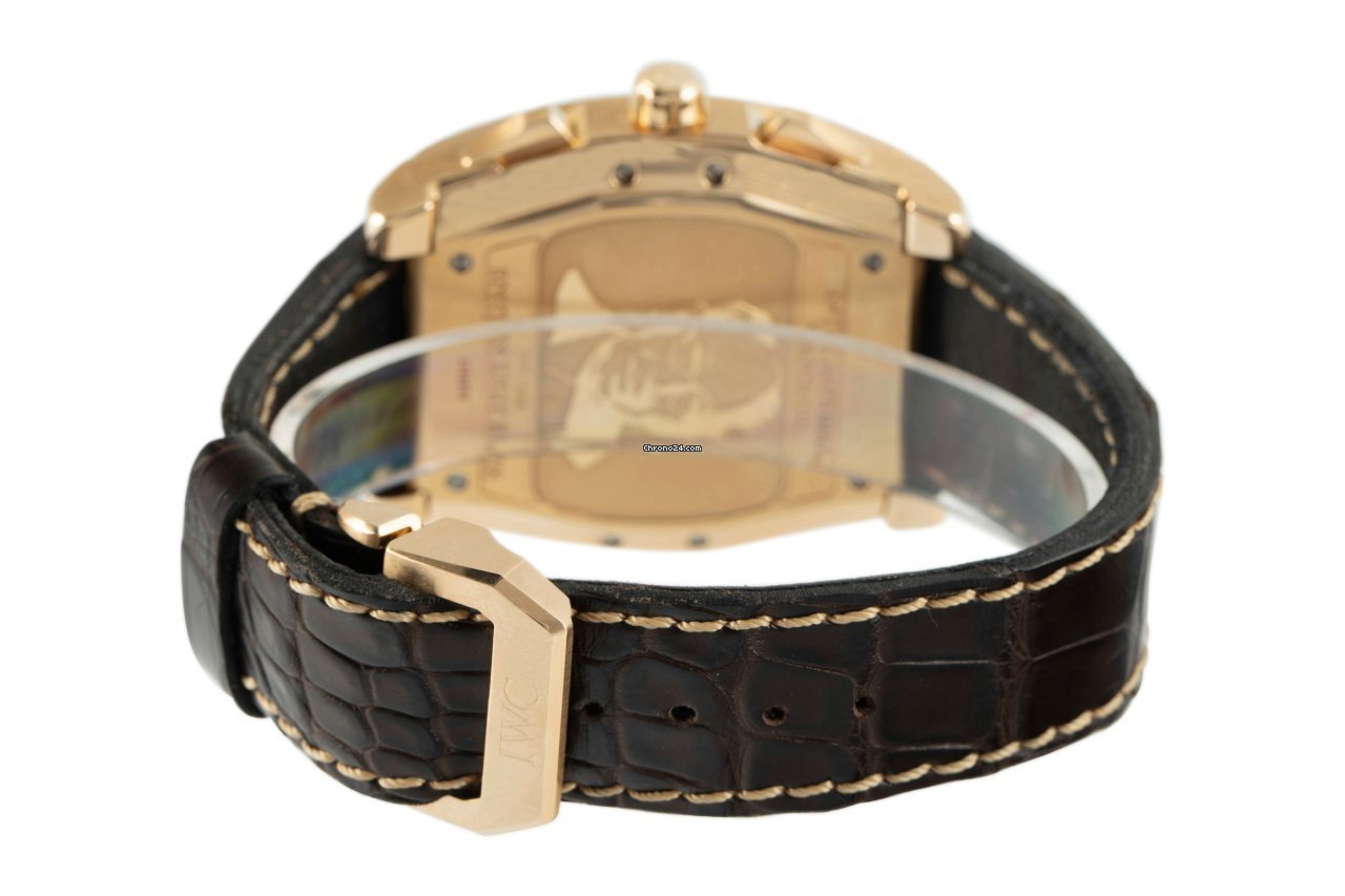 IMG_9081 IWC Da Vinci Perpetual Calendar Mens watch Unisex Automatic Yellow gold 3762 Replica 8