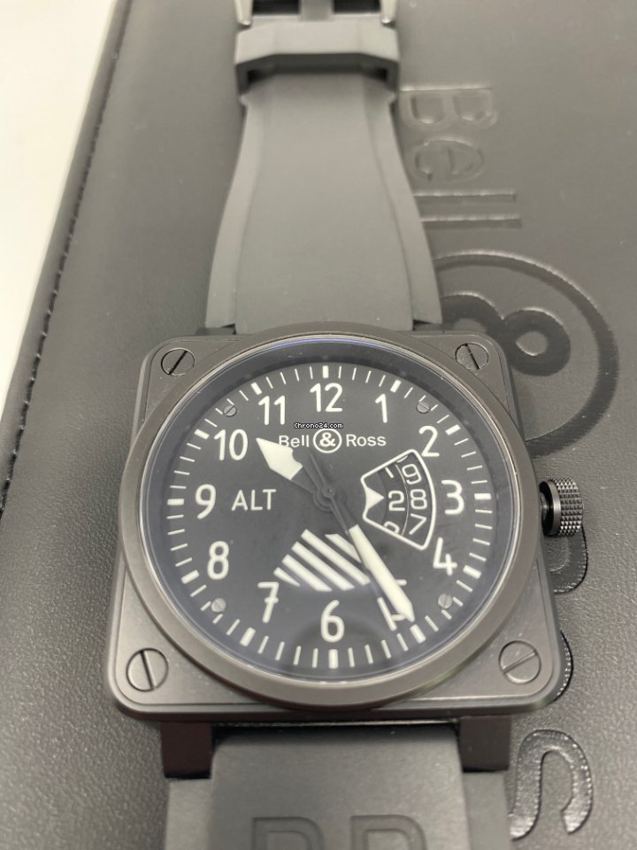 IMG_9081 Bell & Ross BR 01-96 Grande Date Mens watch Unisex Steel BR0196-ALTIMETER Replica 8