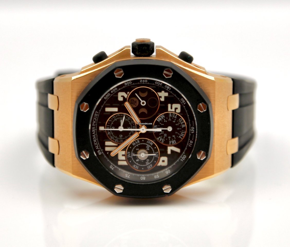 IMG_9081 Audemars Piguet Royal Oak Offshore Mens watch Unisex Automatic Rose gold 26262OK.00.D002CA.01 Replica 8