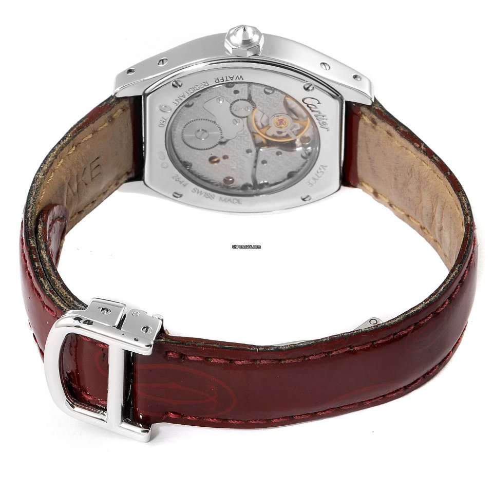 Cartier Tortue Womens watch Manual winding White gold 2644 Replica 8
