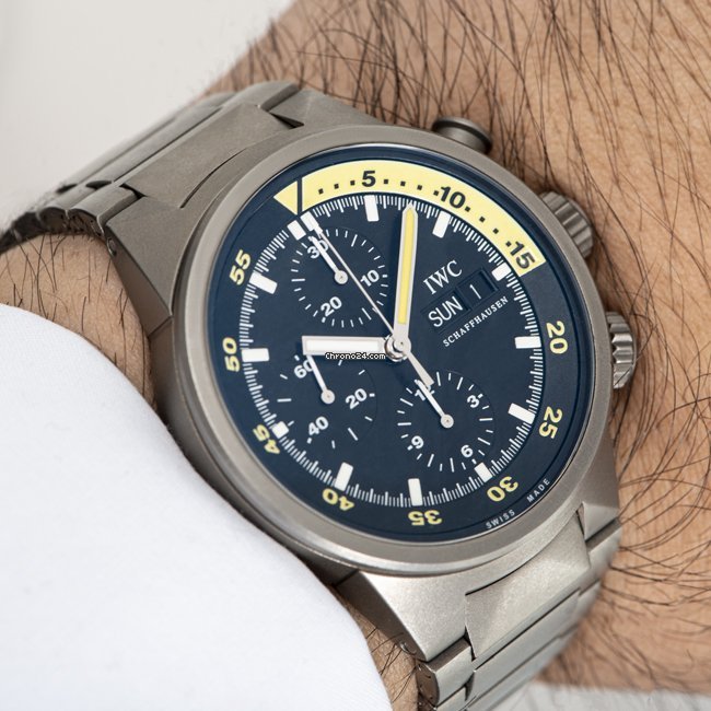 IWC Aquatimer Chronograph Mens watch Unisex Automatic Titanium IW371903 Replica 8
