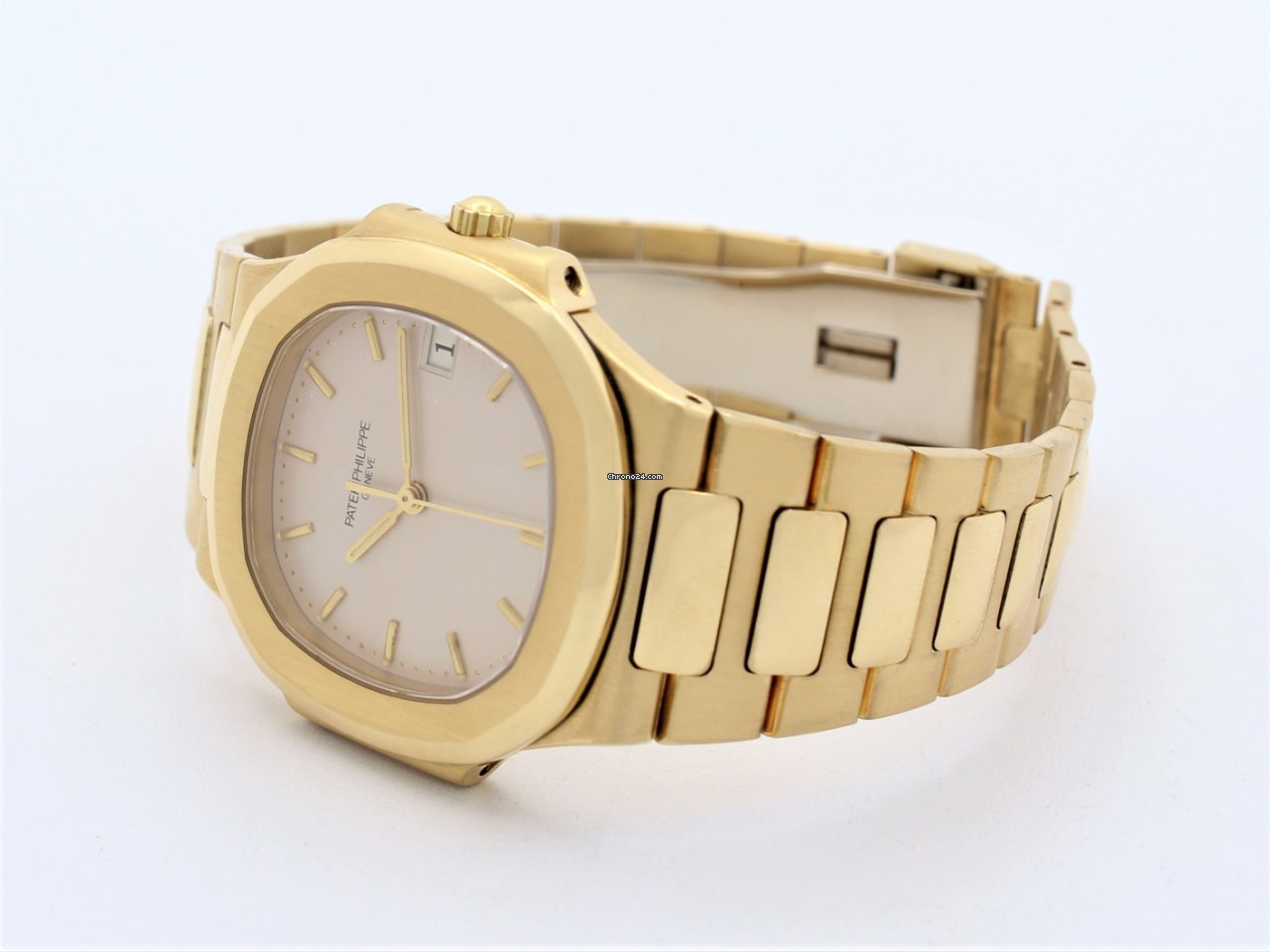 IMG_9081 Patek Philippe Nautilus Mens watch Unisex Quartz Yellow gold 3900 1J Replica 8