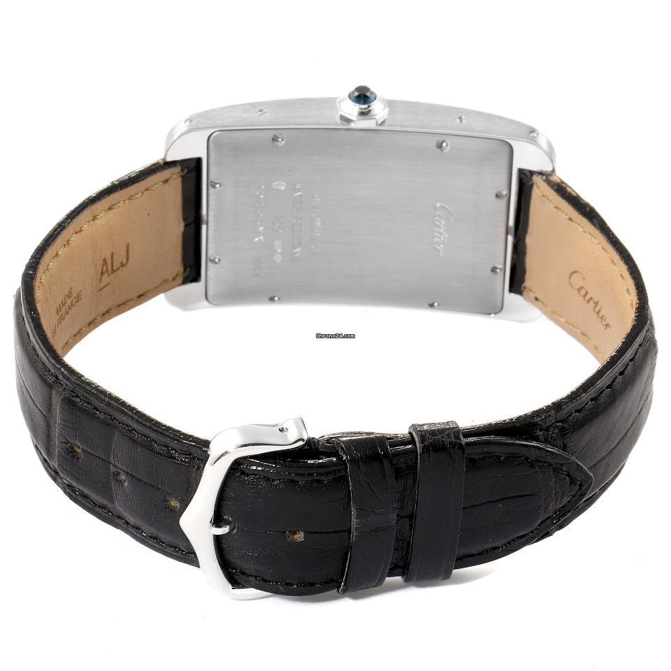 IMG_9081 Cartier Tank Americaine Mens watch Unisex Automatic White gold W2603256 Replica 8