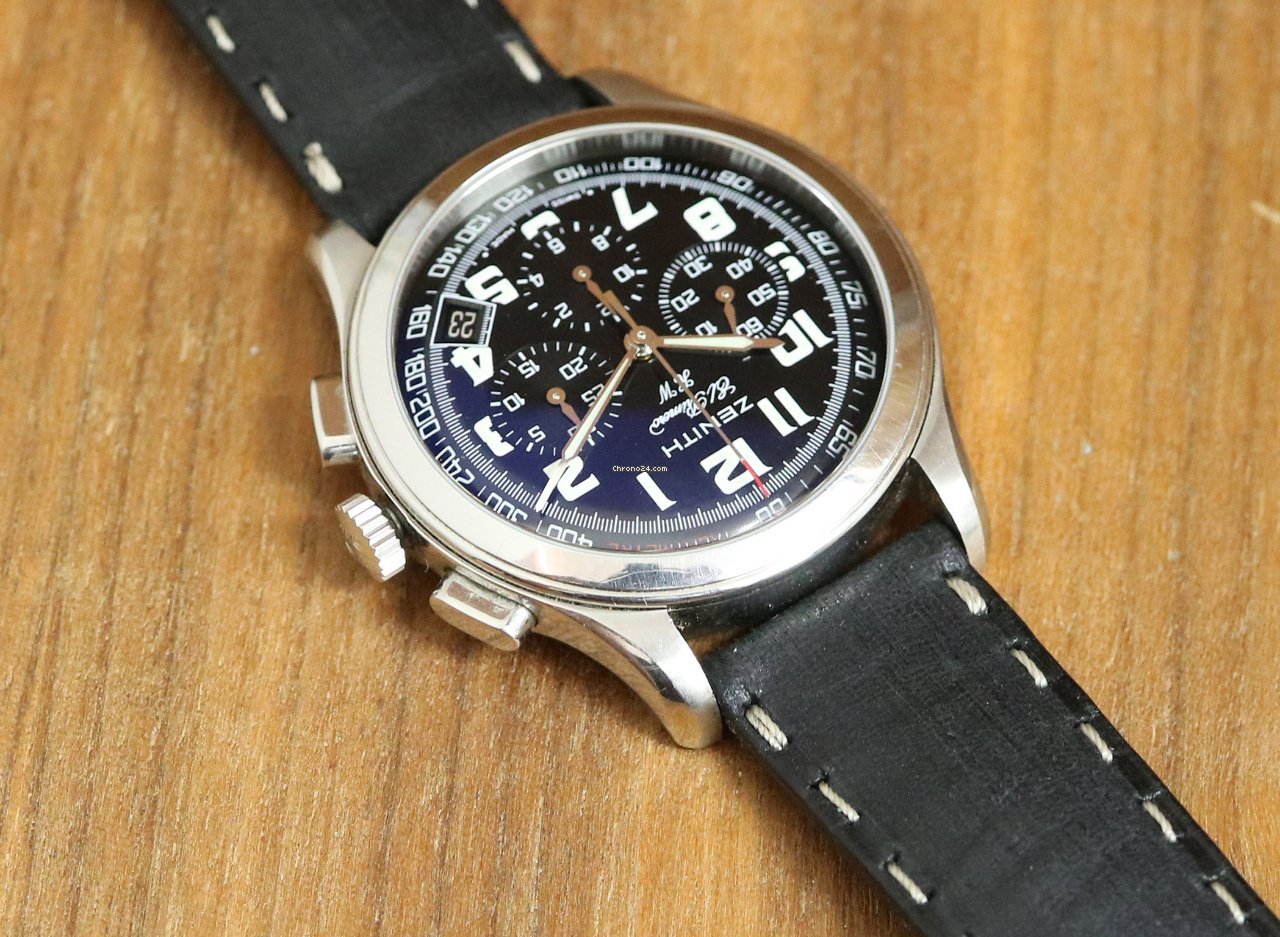 Zenith El Primero Chronograph Mens watch Unisex Manual winding Steel 01.0500.420 Replica 8