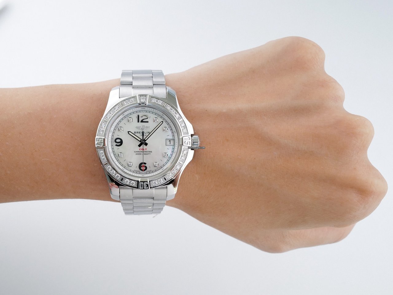Breitling Colt 36 Womens watch Quartz Steel a7438953 a771 178a Replica 8