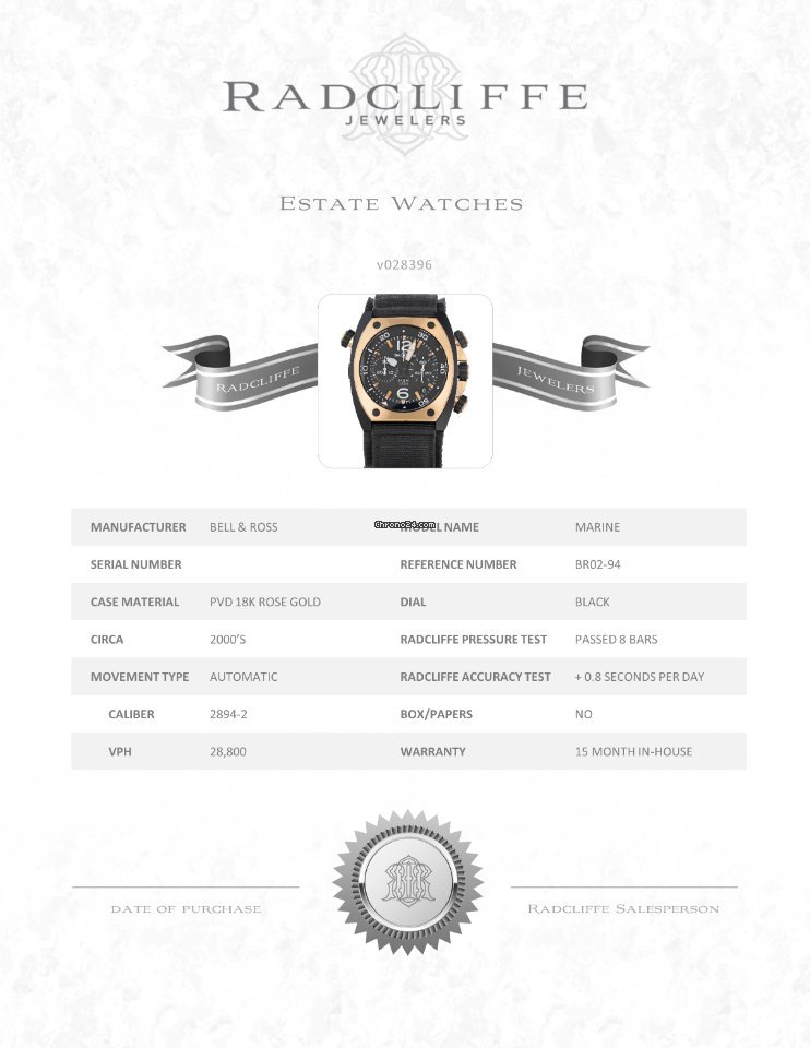 Bell & Ross BR 02 Mens watch Unisex Automatic Steel BR02-94 Replica 8