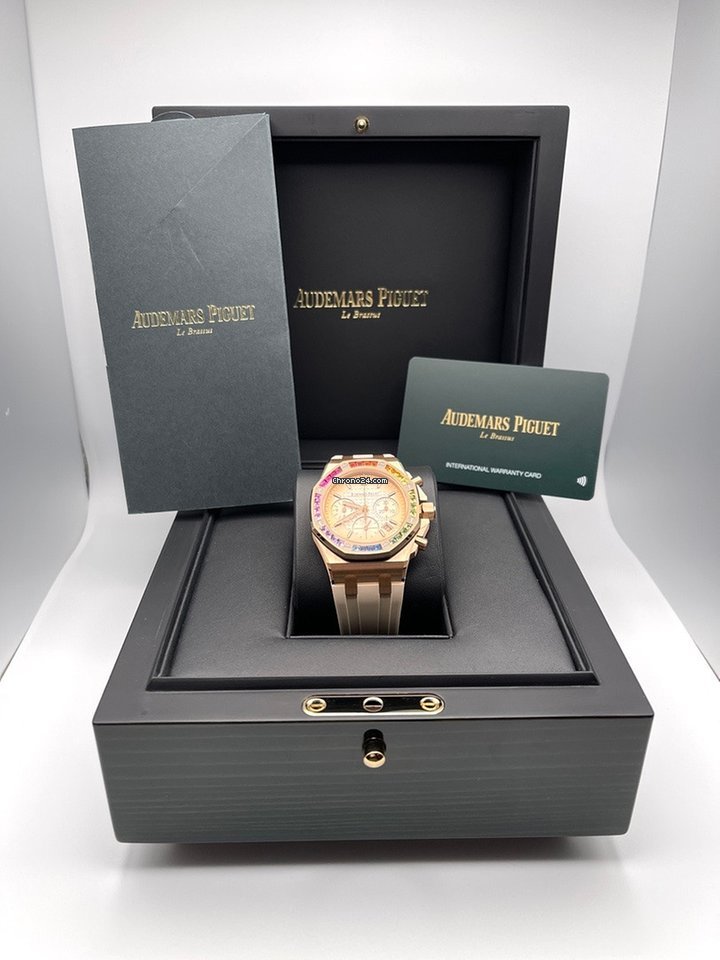 Audemars Piguet Royal Oak Offshore Chronograph Womens watch Automatic Rose gold 26236OR.YY.D085CA.01 Replica 8