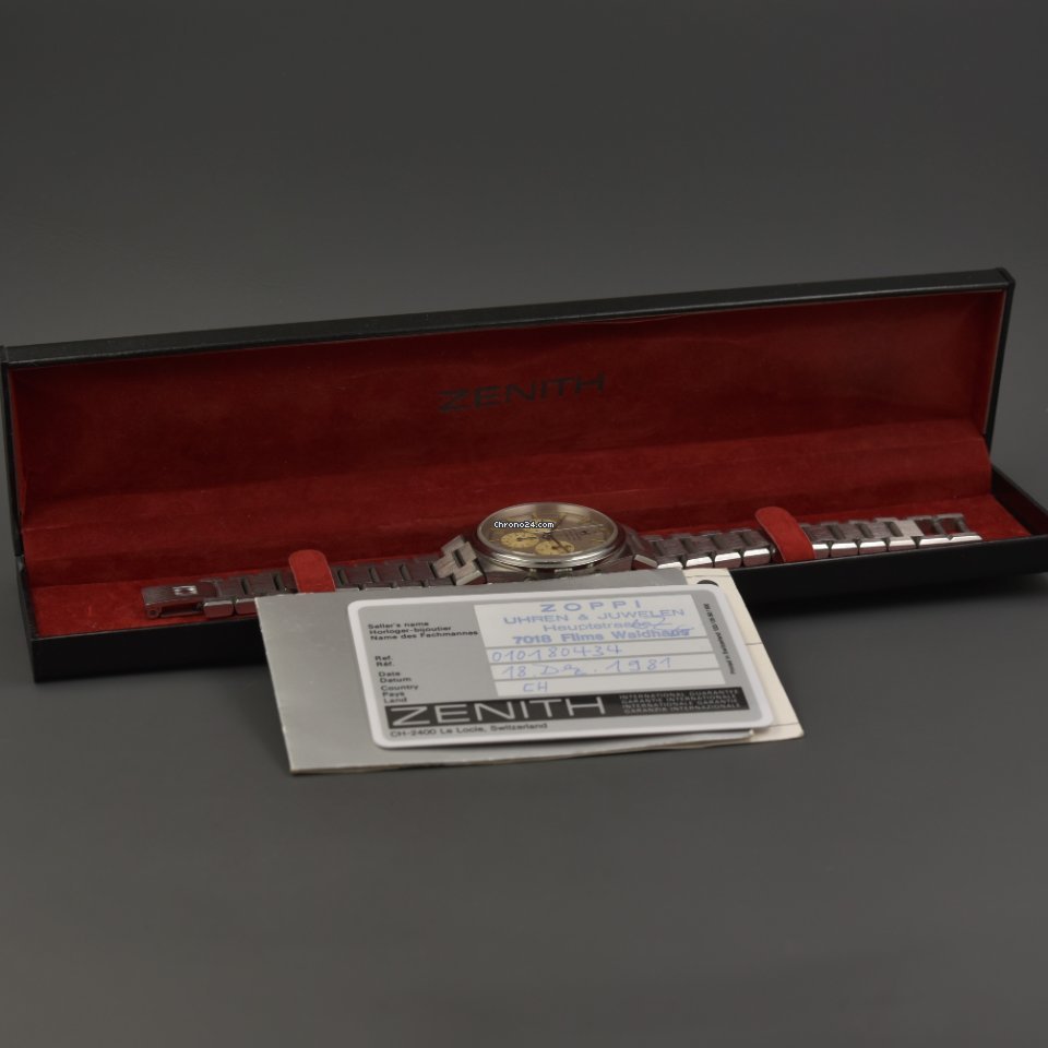 Zenith El Primero Chronograph Mens watch Unisex Automatic Steel 010180434 Replica 8
